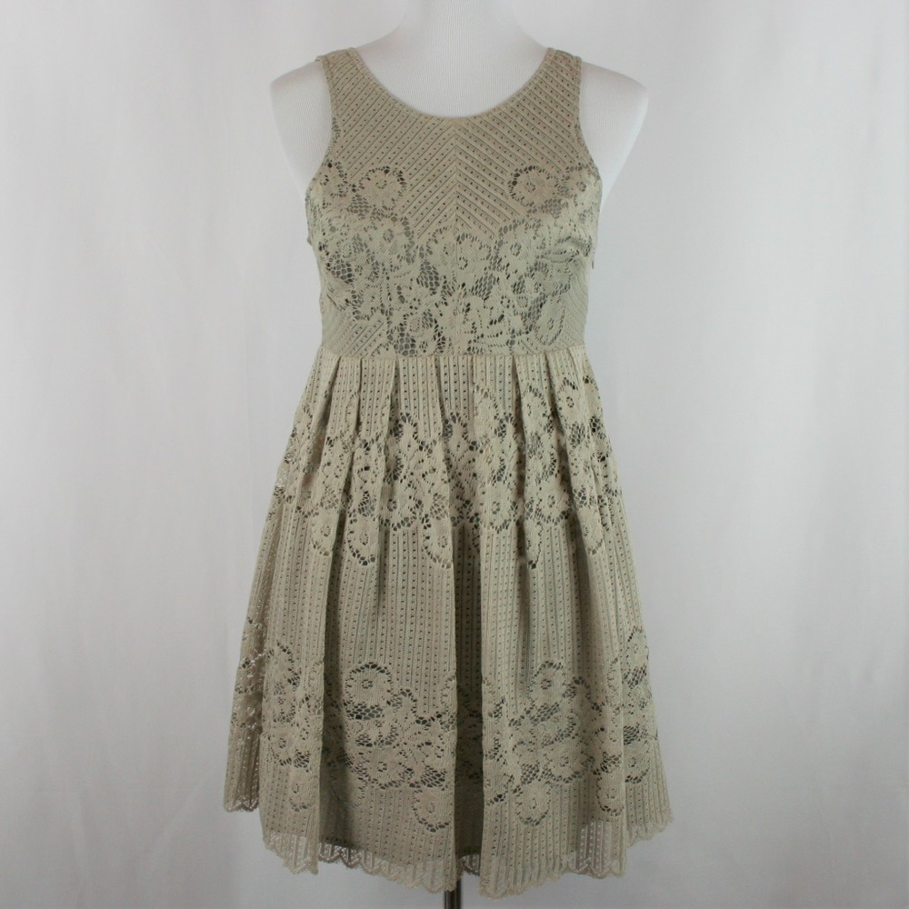Free People Rocco Open Back Lace Overlay
